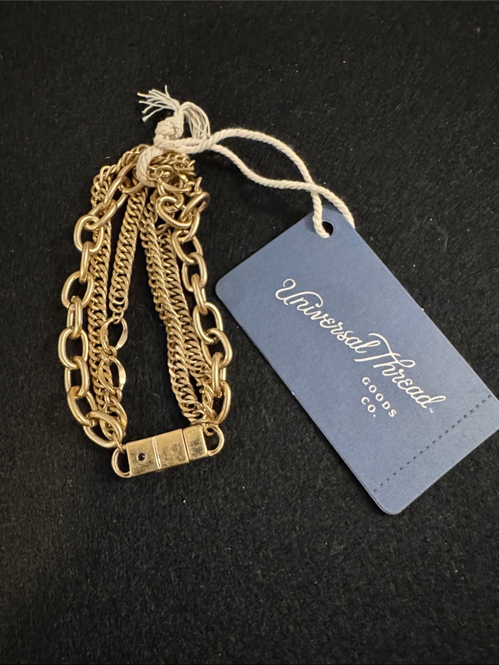 Universal Thread Gold-Tone Layered Chain Bracelet